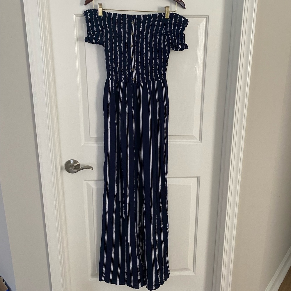 Striped jumpsuit